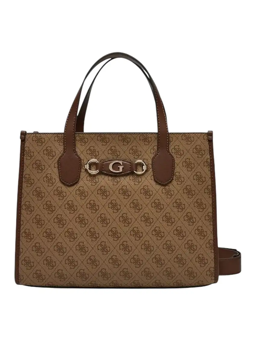 GUESS Women's Bag IZZY 2 COMP TOTE HWSG86 54220 LGW Brown