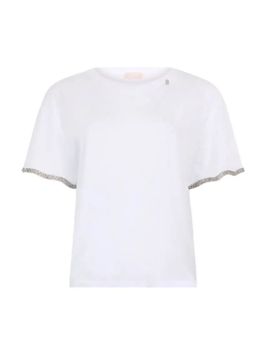 LIU JO WHITE Women's T-shirt WA5182JS904 11110 White
