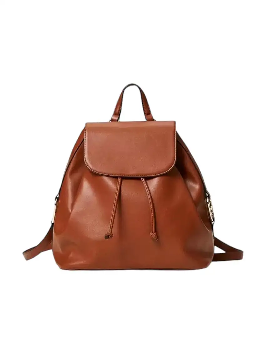 TWINSET Women's Backpack OVAL T HORSEBIT 242TB7236 00057 Brown