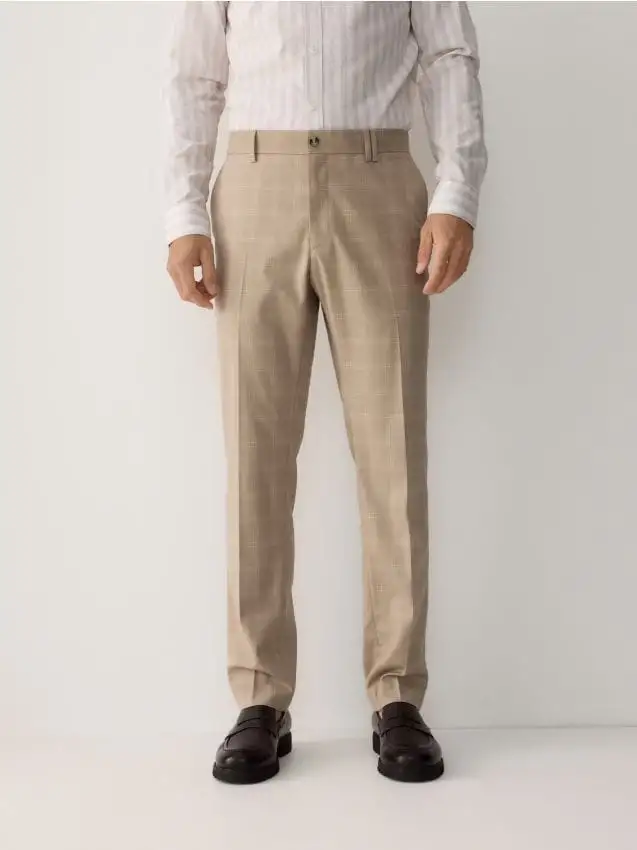 Pantaloni da completo slim fit Colore beige