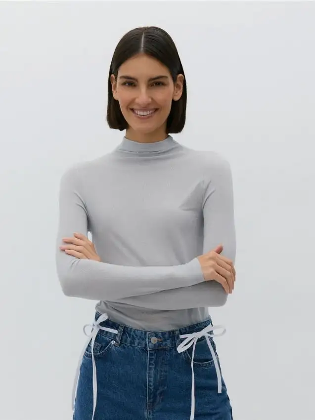 LADIES` BLOUSE Colore grigio chiaro