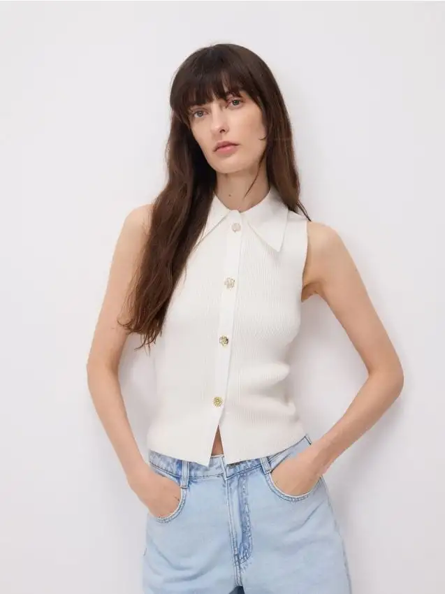 Camicetta in misto viscosa Colore nude