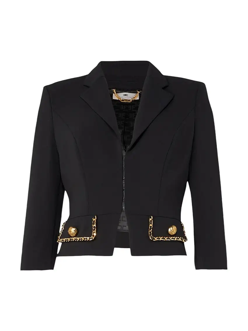 ELISABETTA FRANCHI Women's Jacket GIT8546E2 110 Black