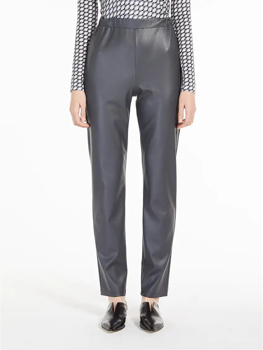 Pantaloni in jersey Spalmato Grigio