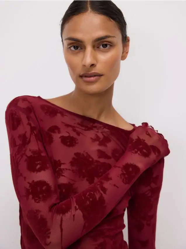 LADIES` BLOUSE Colore maroon