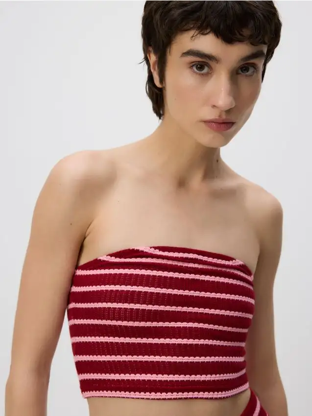 Top in maglia misto viscosa Colore multicolore