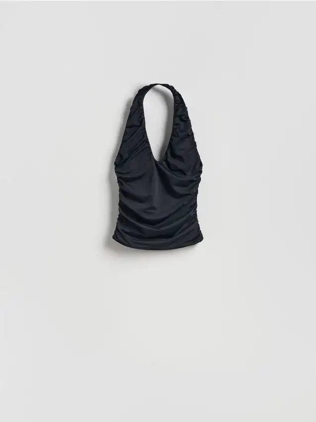 Top con arricciature Colore nero