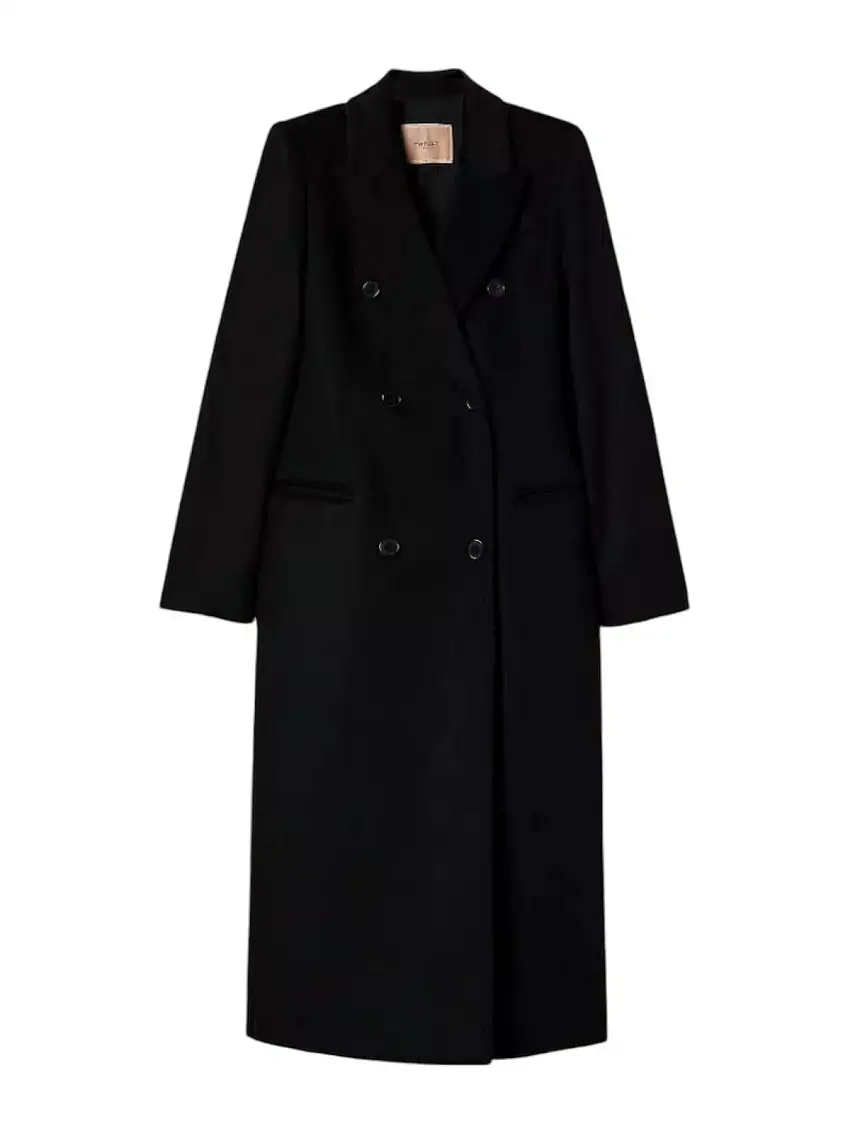 TWINSET Women's Coat 242TT2201 00006 Black