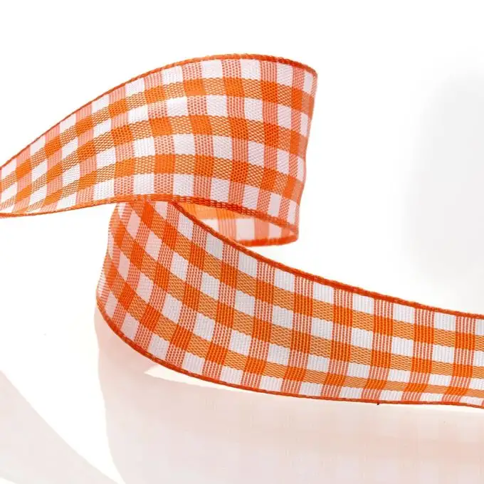 Nastro vichy arancione