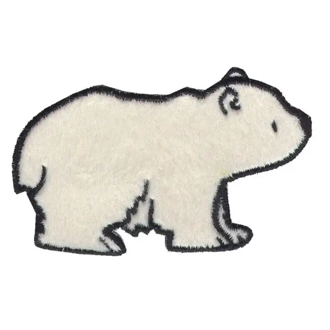 Distintivo orso polare bianco