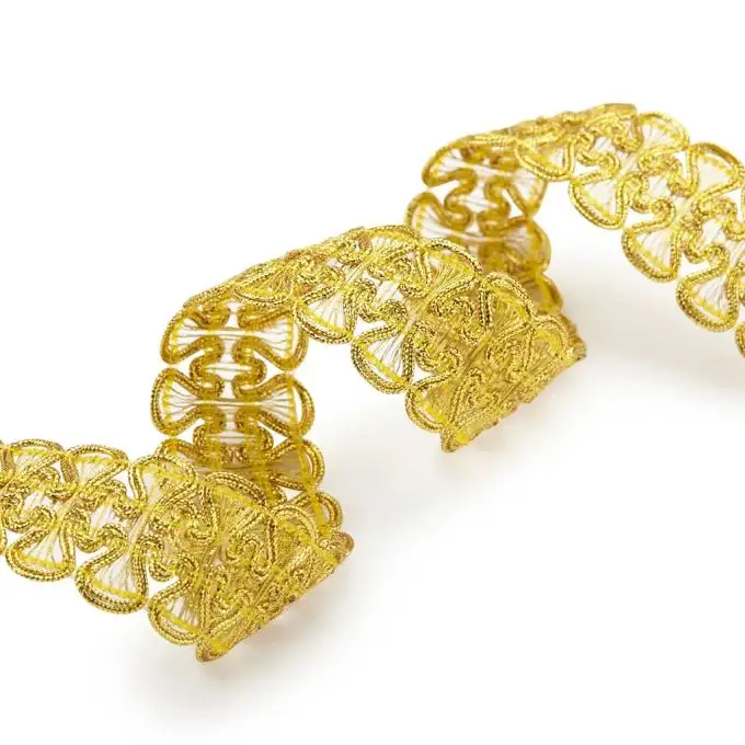 Nastro passamaneria orientale oro