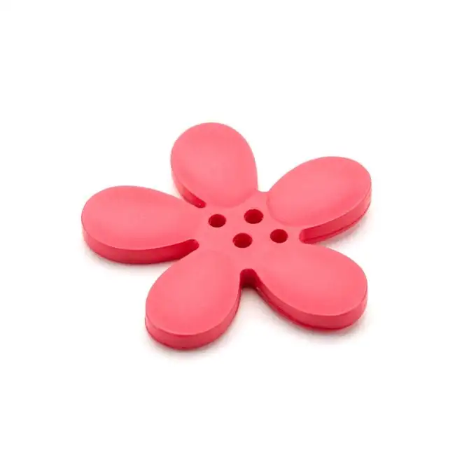 Pulsante fiore rosa fucsia