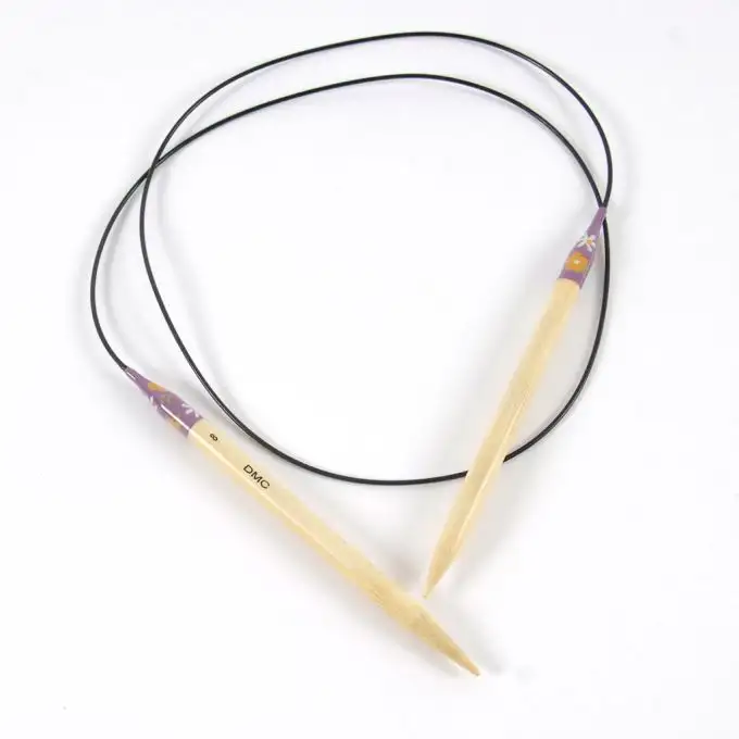 Aghi circolari in bambù 80 cm n°8