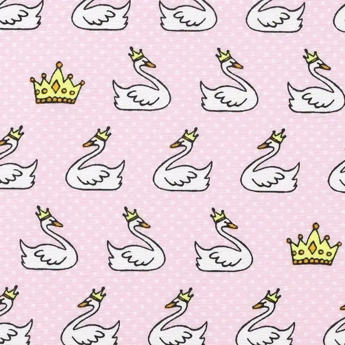 Tessuto cotone spesso rosa cigno - Qualità seduta