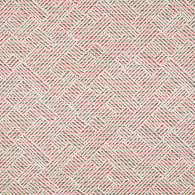 Tessuto jacquard rosa geometrico