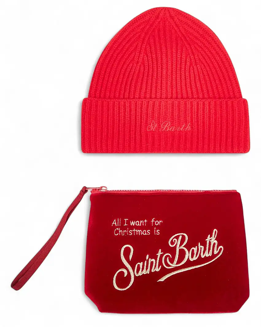 Christmas Box MC2 Saint Barth con Berretto e Pochette