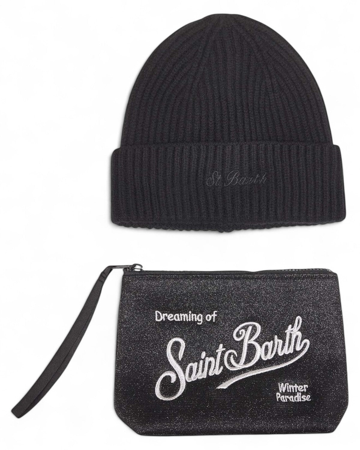 Christmas Box con berretto in lana merino e pochette