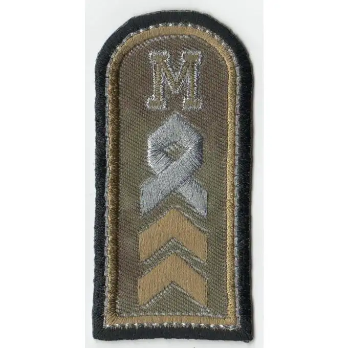 Ecusson militare m grigio