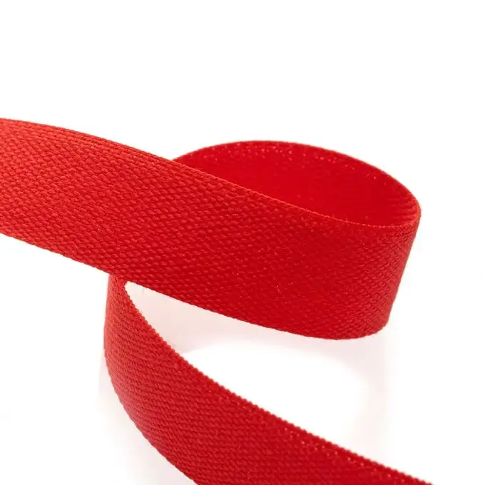 Nastro in twill di cotone - Rosso
