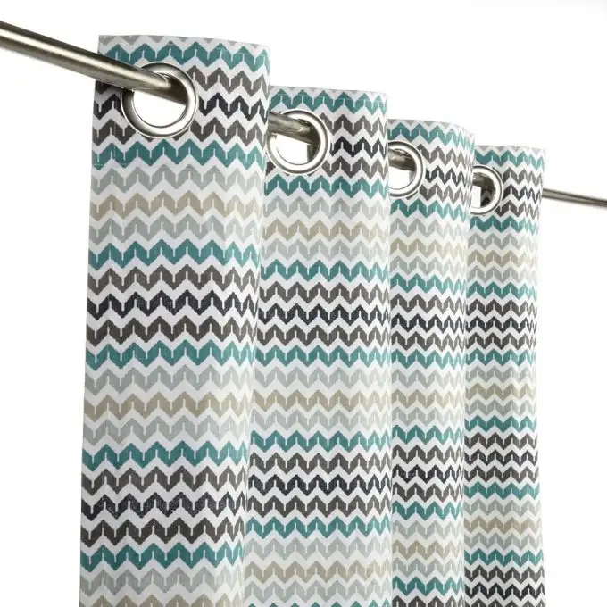 Tenda stampata origami con chevron