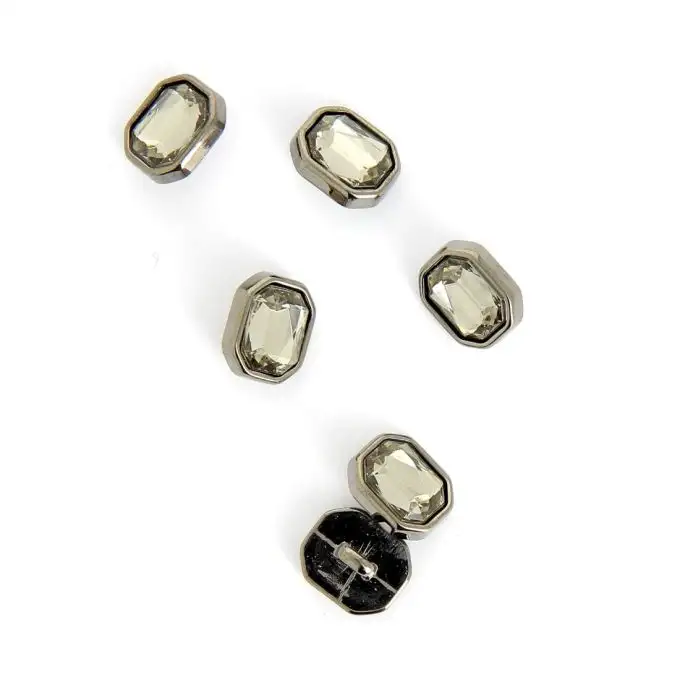 bottone diamante con gambo 13 mm