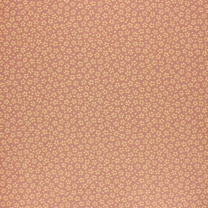 Tessuto cotone stampato fiori rosa