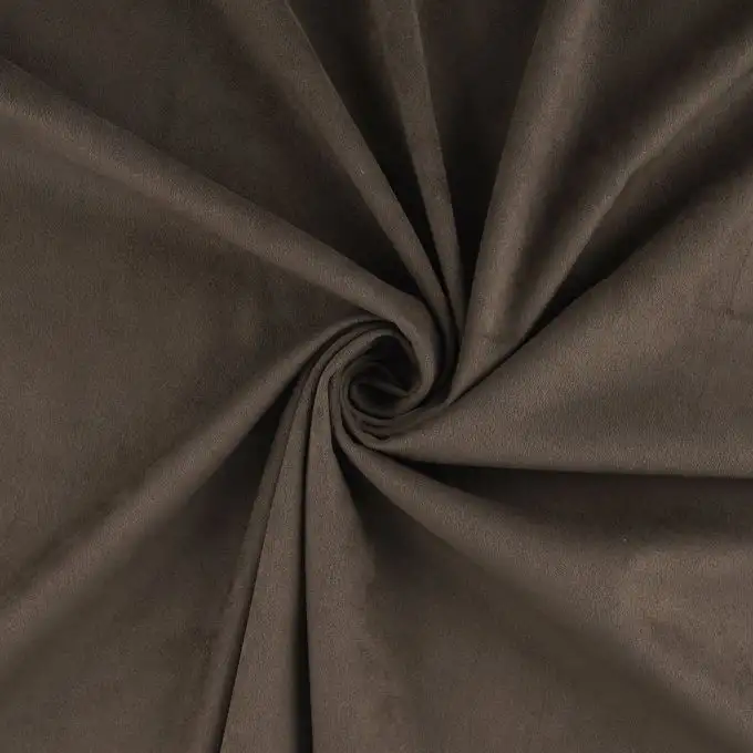 Tessuto scamosciato verde kaki