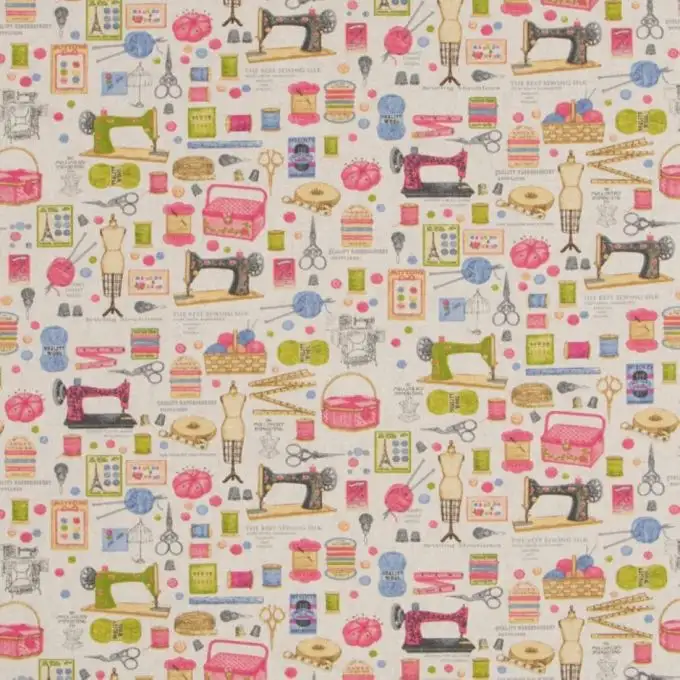 Tessuto cotone spesso macchine da cucire multicolori