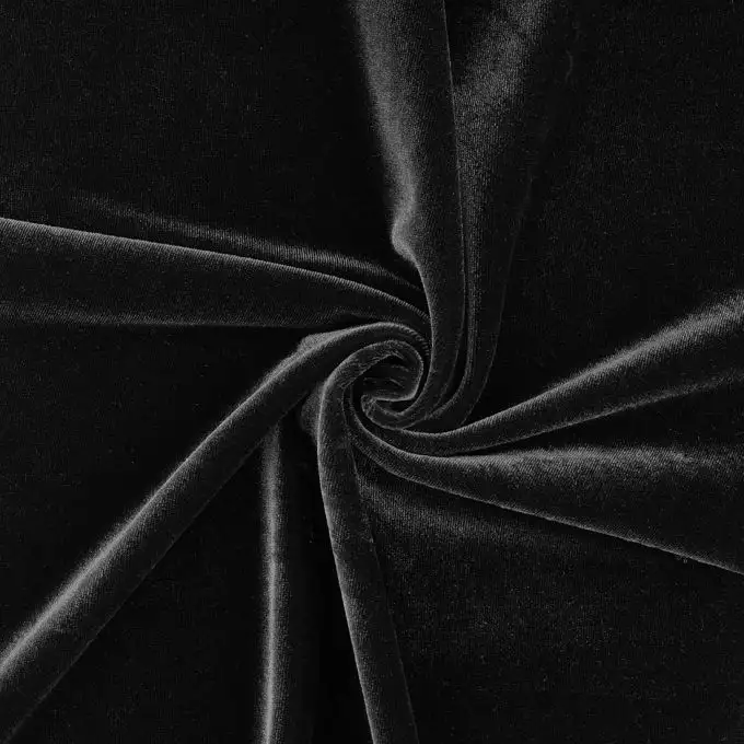 Tessuto velluto liscio verde