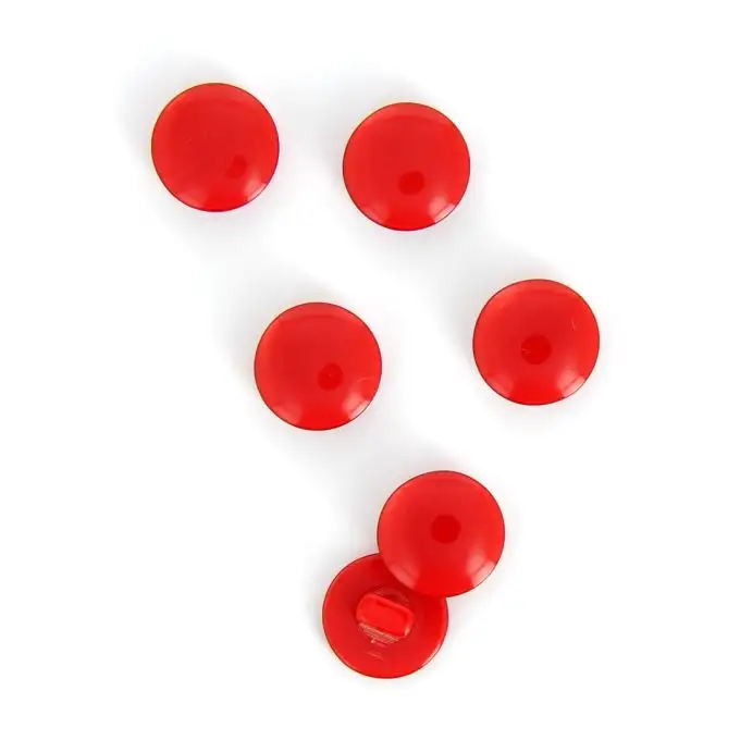 bottoni con gambo rosso 14 mm