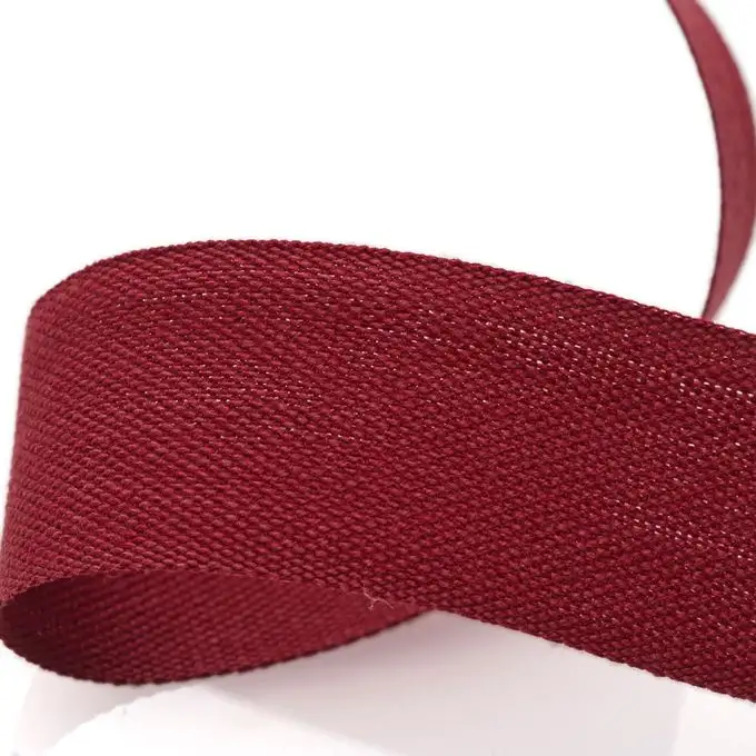 Nastro in twill di cotone - Bordeaux