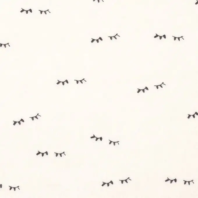 Tessuto viscosa ciglia ecru