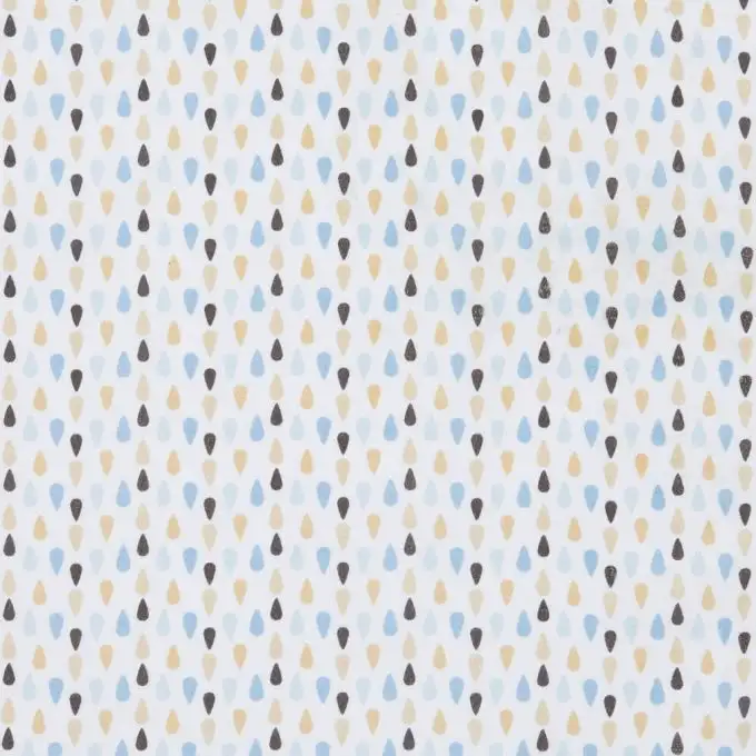 Tessuto in cotone stampato gocce d'acqua