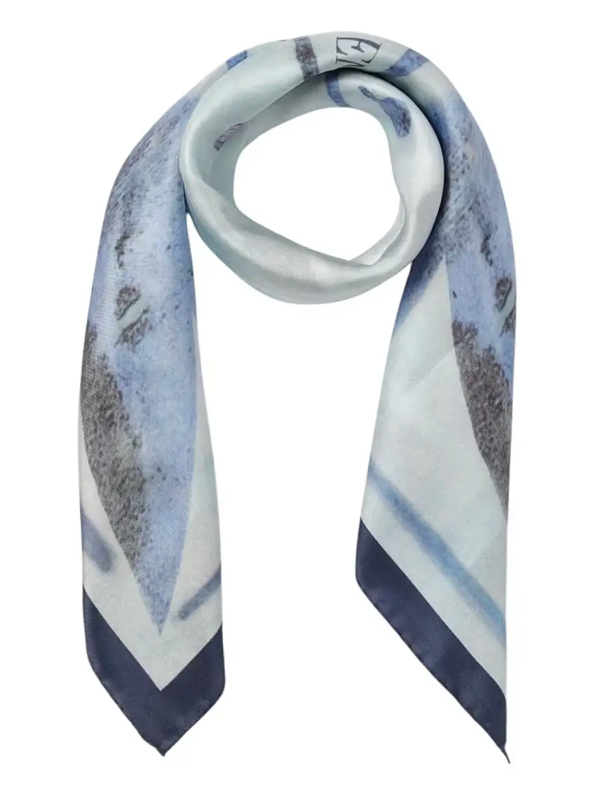 EMPORIO ARMANI Women's Scarf EW001877 AF15685 FB057 Blue