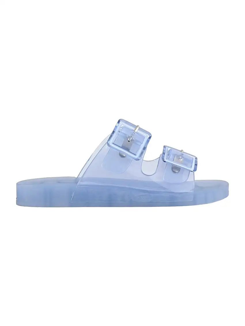 COLORS OF CALIFORNIA Women's slipper jelly sandal 2 buckles HC.CHJ010 DEN Blue