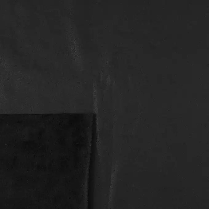 Tessuto similpelle doppio nero