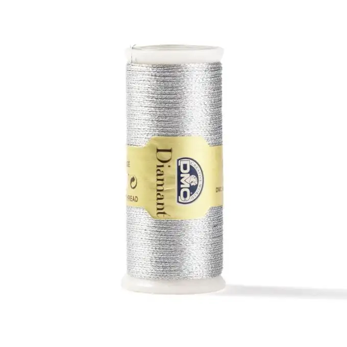 Filo da ricamo metallizzato Diamant - Grigio a Nero