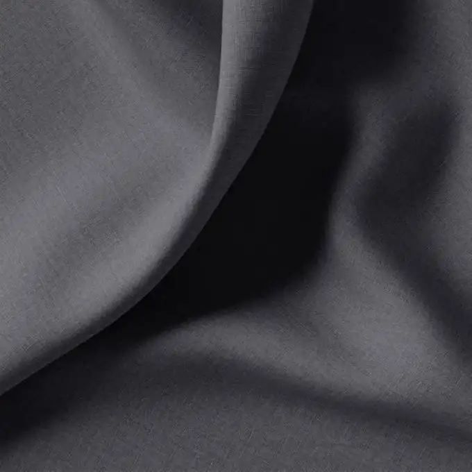 Tessuto cotone tinta unita Cristina grigio piombo