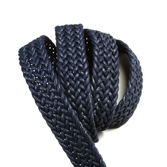 Cintura intrecciata blu marino