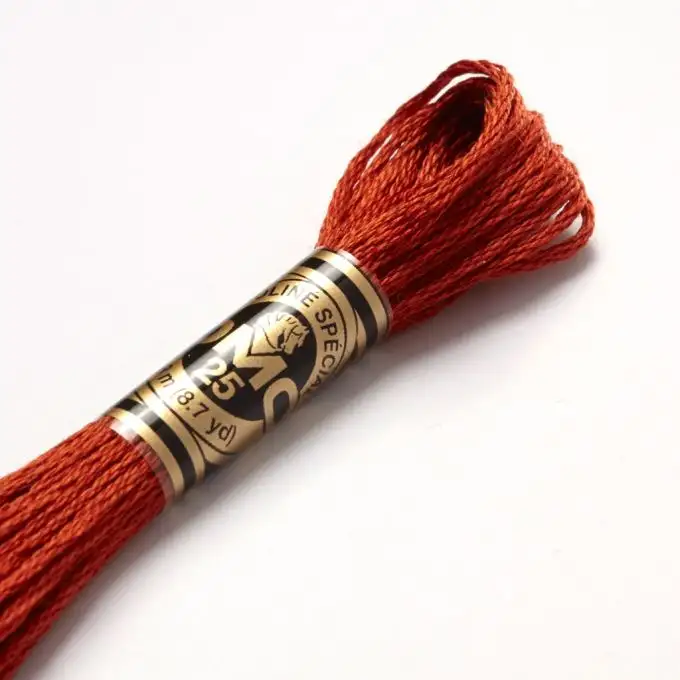 Filato mouliné da ricamo tonalità marroni COL 919