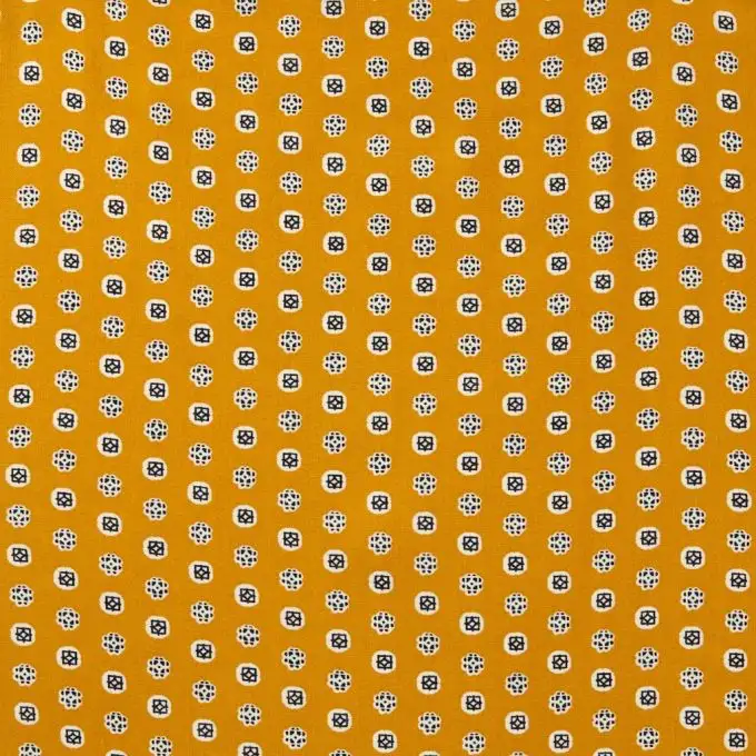 Tessuto viscosa motivo tondo e quadrato