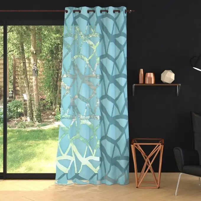 Tessuto velo motivo geometrico