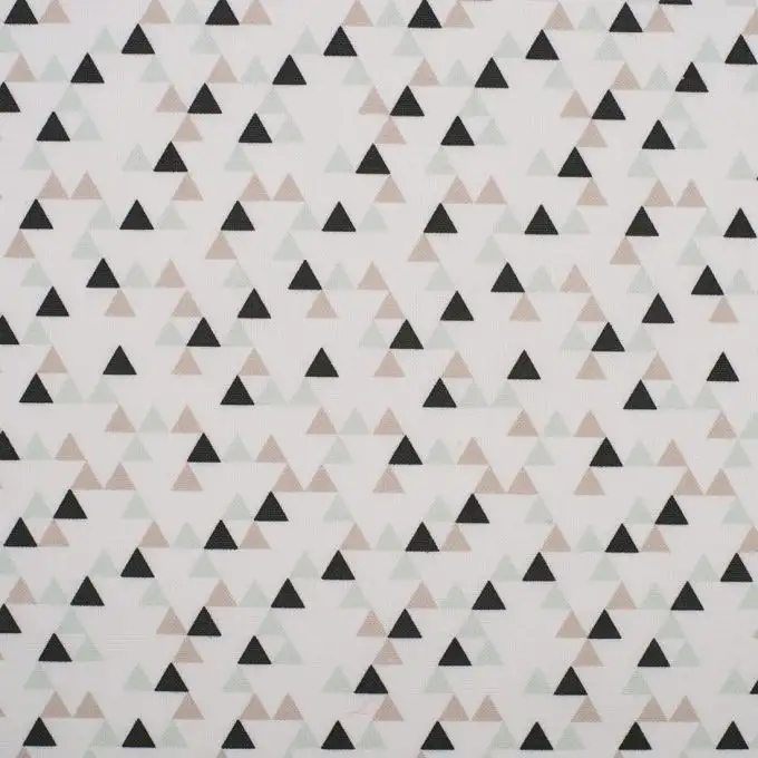 Tessuto cotone triangoli montagna