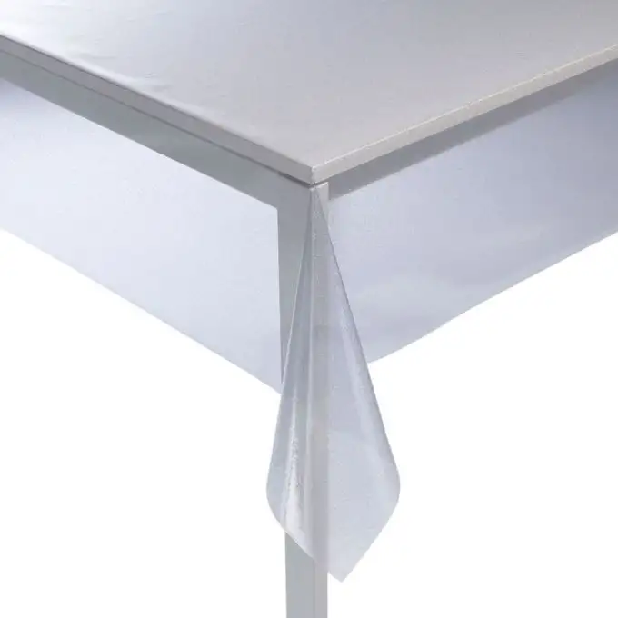 Tovaglia trasparente con lustrini