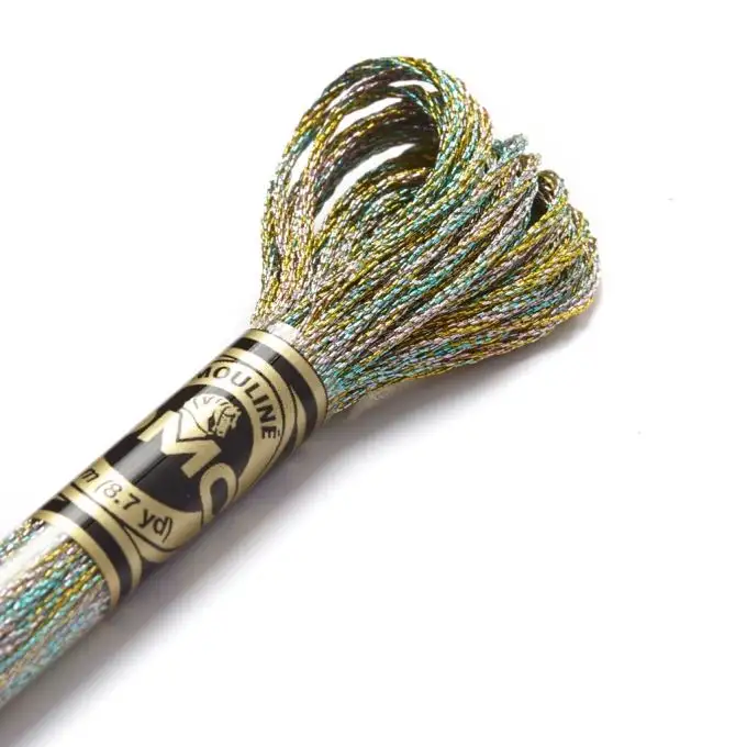 Mulinato metallico matassina 8 m Multicolore - COL E135