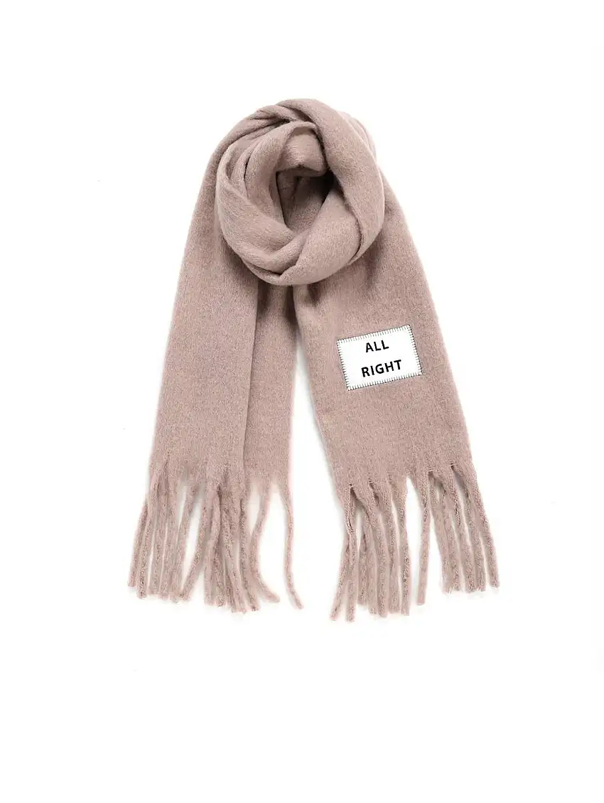 Maxi Sciarpa All Right Beige