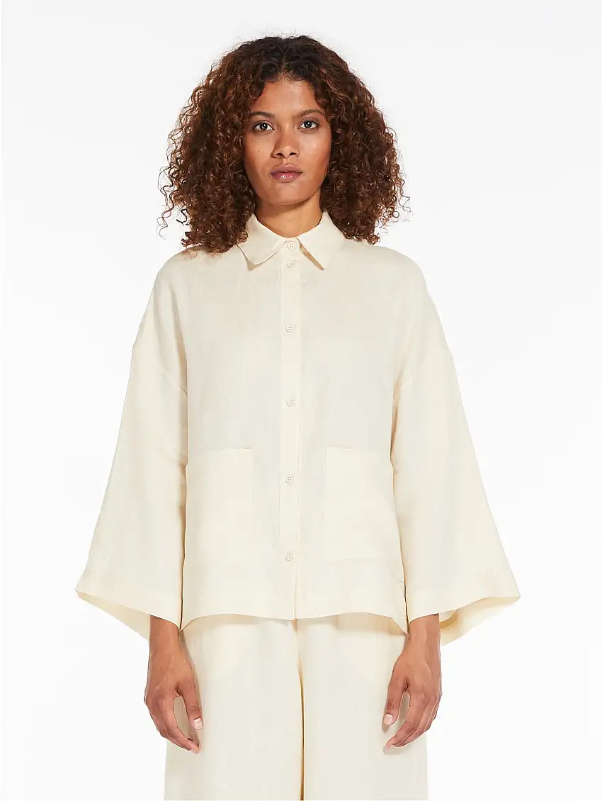 Camicia in Puro Lino Bianco