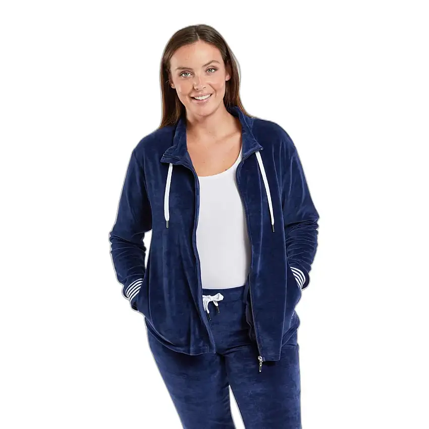 Giacca da tuta in velluto con zip da donna Armor-Lux
