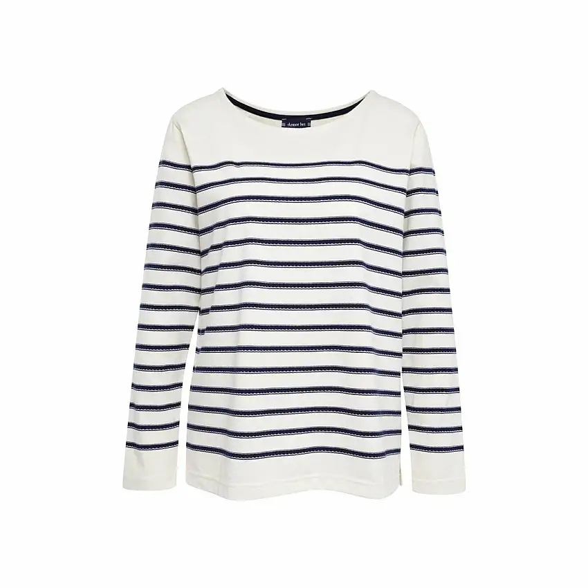 Maglietta jacquard da donna a maniche lunghe Armor-Lux