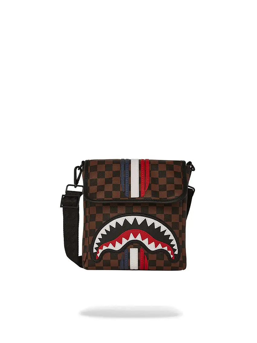 SPRAYGROUND Men's Shoulder Bag MACHINE FRANCAISE MESSENGER SLING 910B7489NSZ Brown